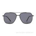 Men Metal Cool Sun Glasses Double Bridge Sunglasses